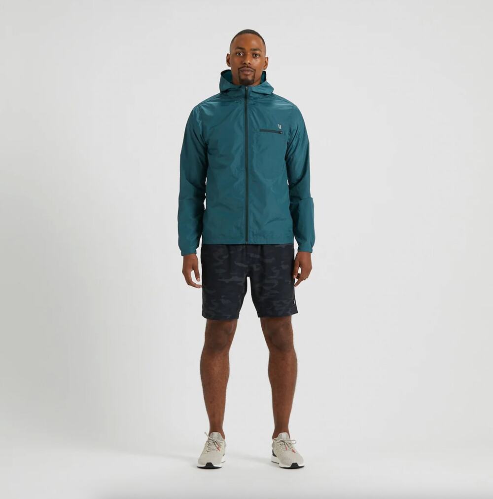 Vuori Daybreak Windbreaker Dark Blue Men's Hood size small
